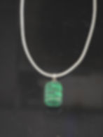 “Striped Serenity” Malachite Pendant Necklace