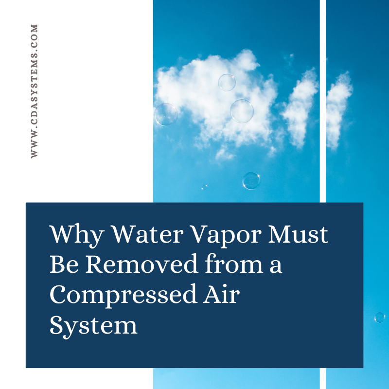 Why Water Vapor Must Be Removed from a Compressed Air System