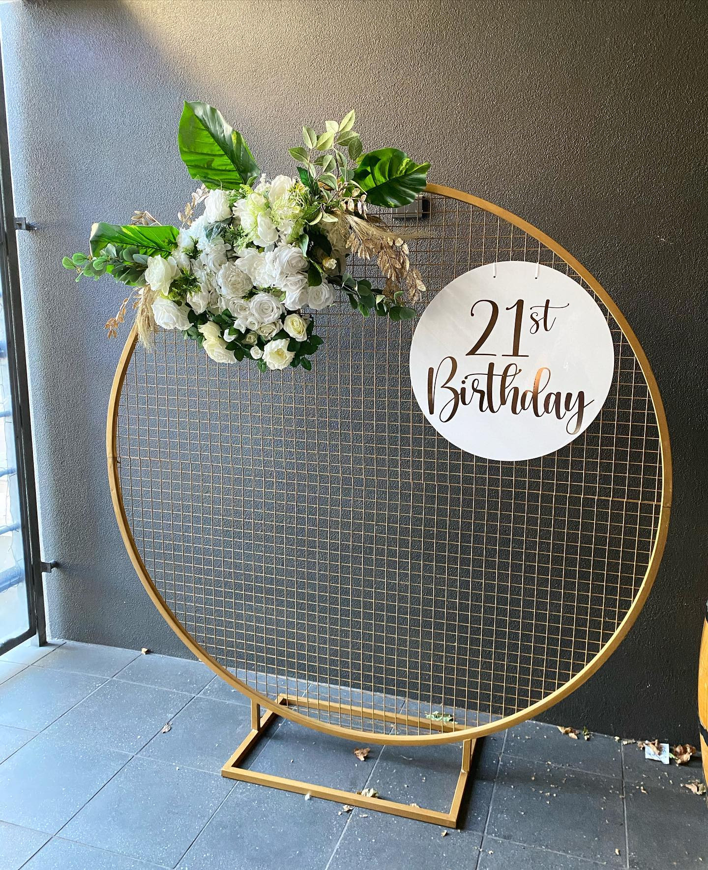Gold Mesh Backdrop