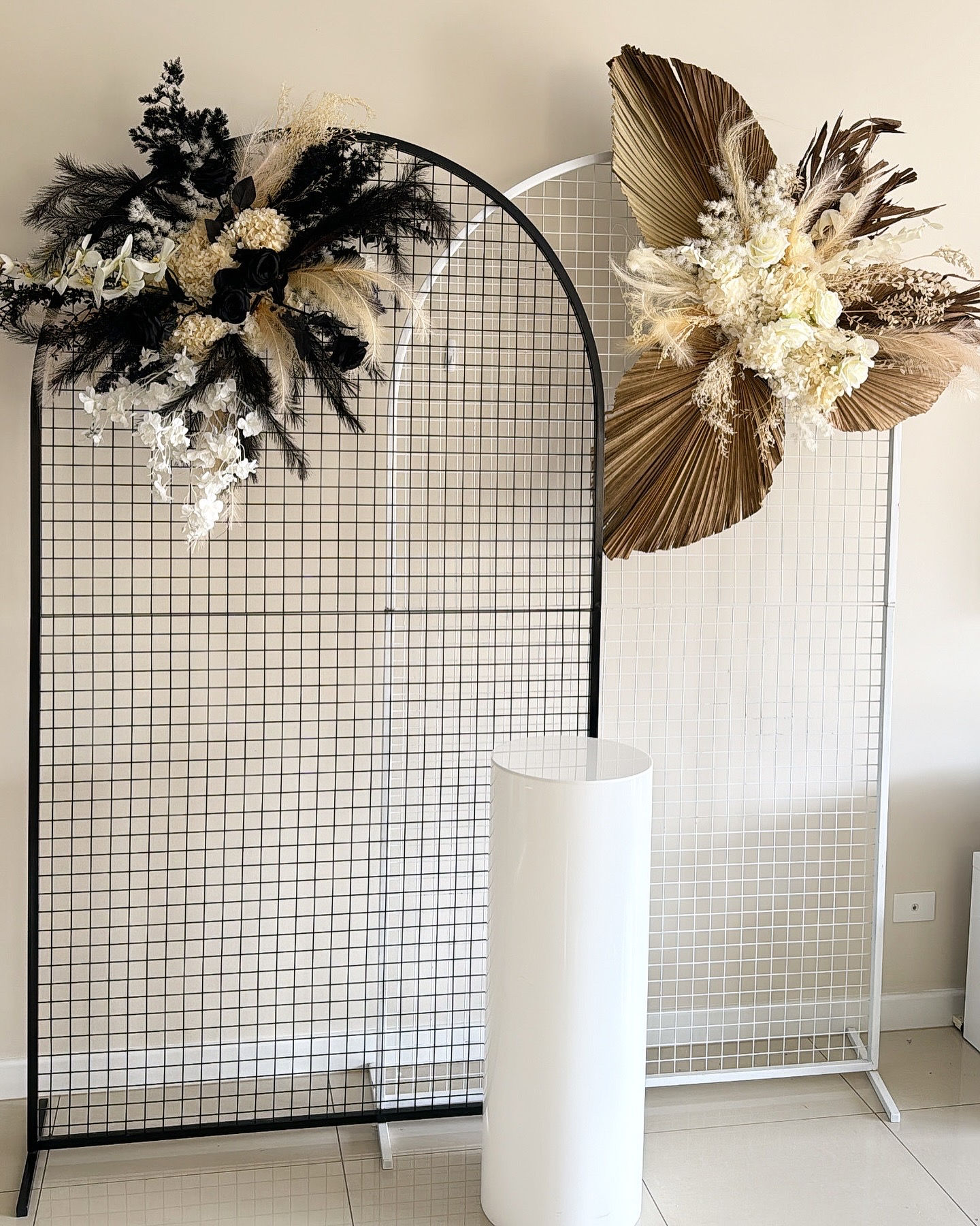 Double Arch flower backdrop 