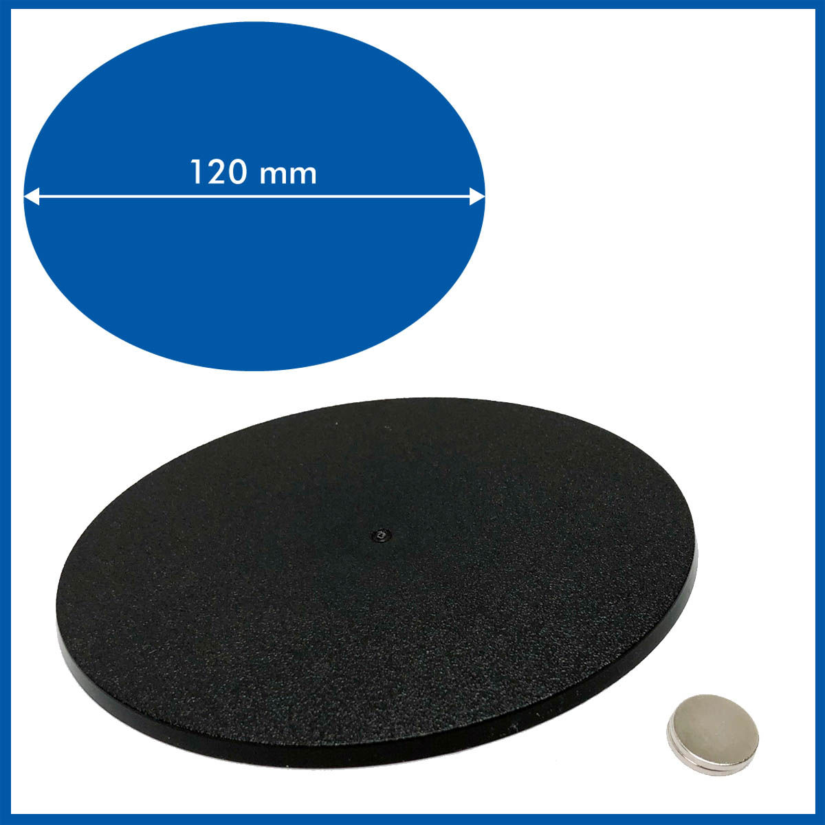 Oval - 120mm Base - 1 Pack with included Magnets
