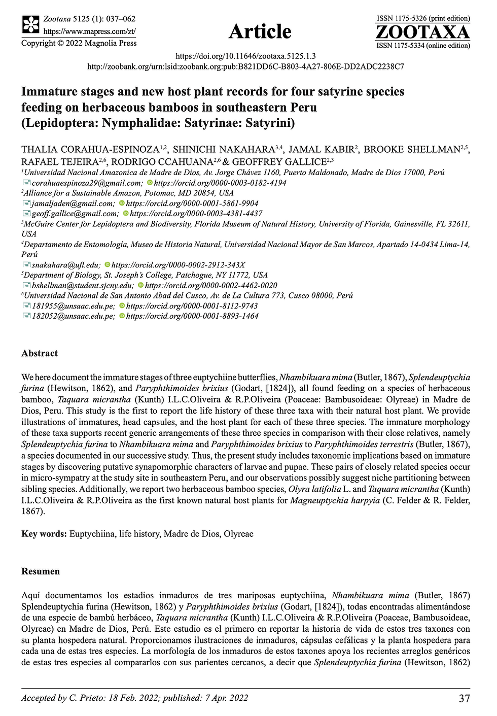 9_thumbnail_Corahua-Espinoza et al. 2022_Immature stages four satyr species.png