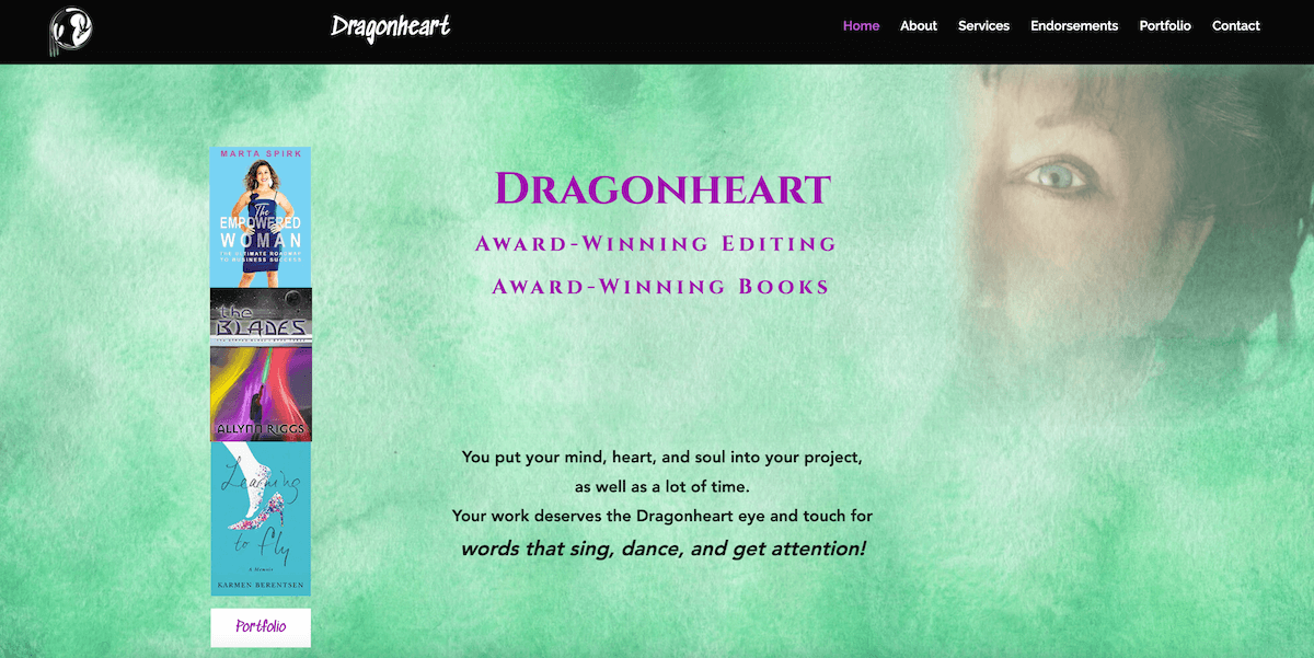 Portfolio dragonheart writing and editing services by melanie mulhall