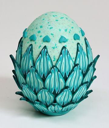 Teal Blossom Egg