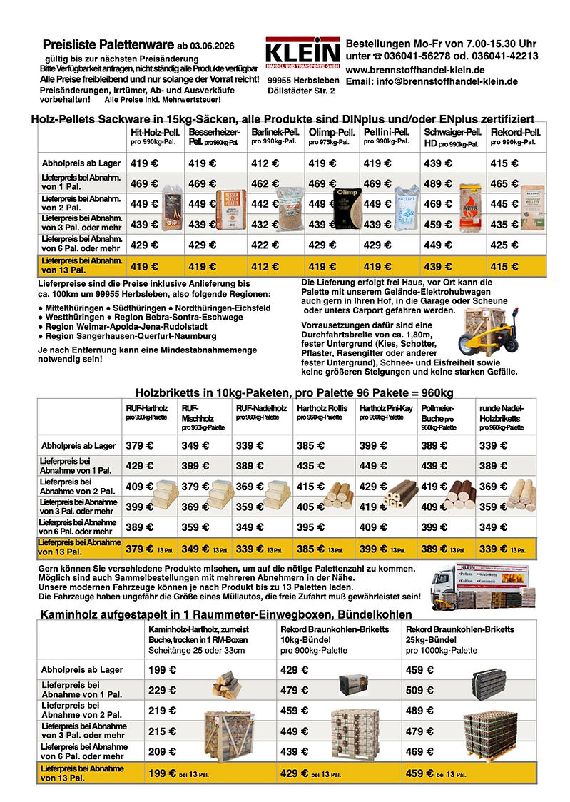Preisliste Palettenware Klein-6.1_2026                                                    