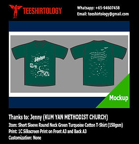 Kum Yan Methodist Church Cotton T-Shirt Silkscreen Printing