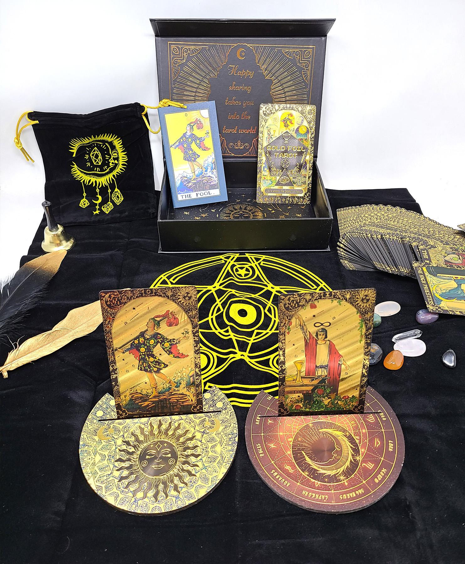Rider-Waite Black Gold Foil Tarot Card Box Gift Set