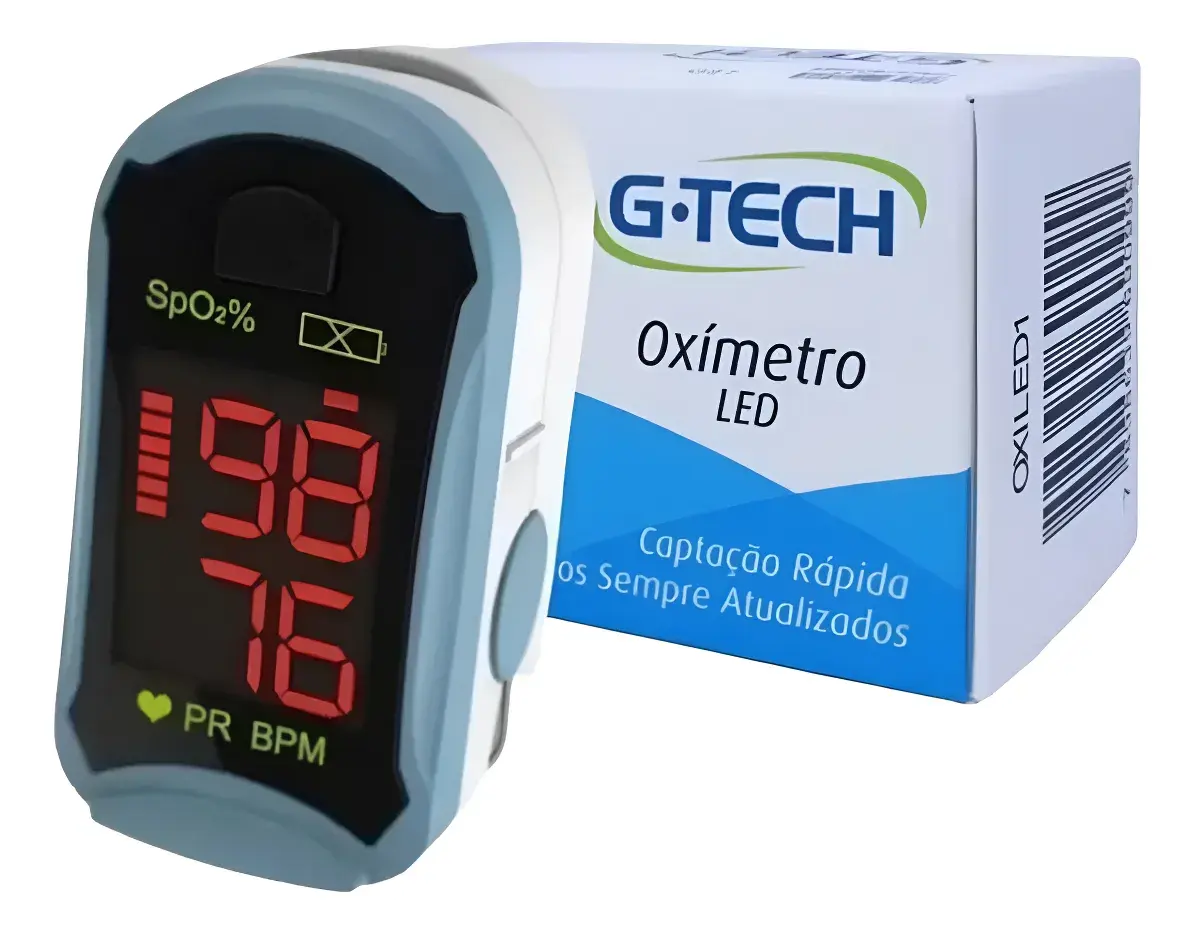 Oxímetro digital portátil de dedo g-tech medidor saturação