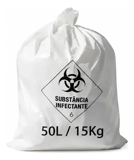 Saco para Lixo Infectante 50L Pct com 100 unidades