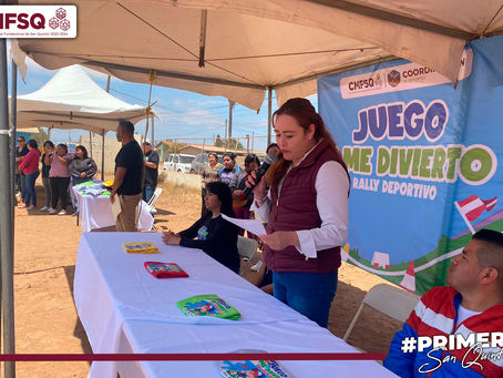 Realizan rally deportivo en Leandro Valle.