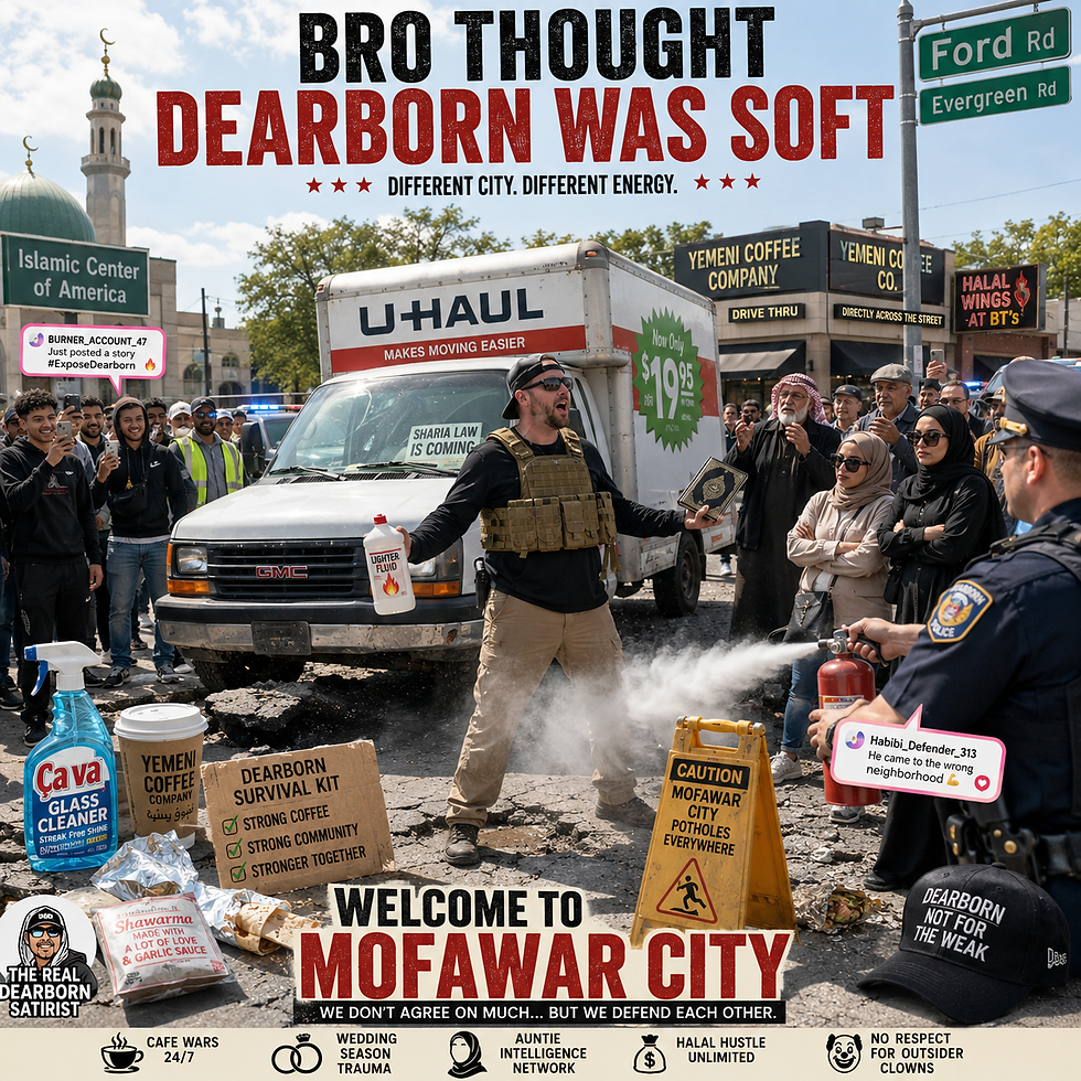 Dearborn really became a live-action Facebook comment section this week.