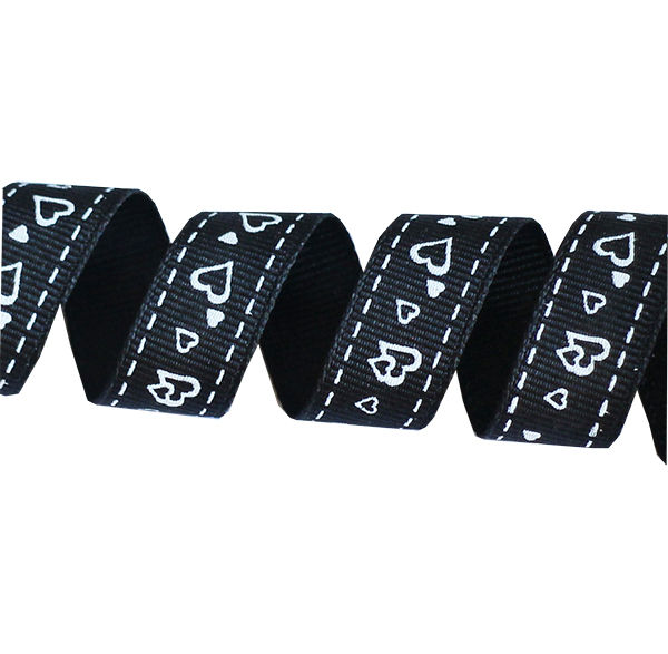 Thumbnail: RH18 Grossgrain Ribbon with Hearts
