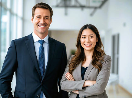 Business man and business woman, smiling, professional attire.jpg