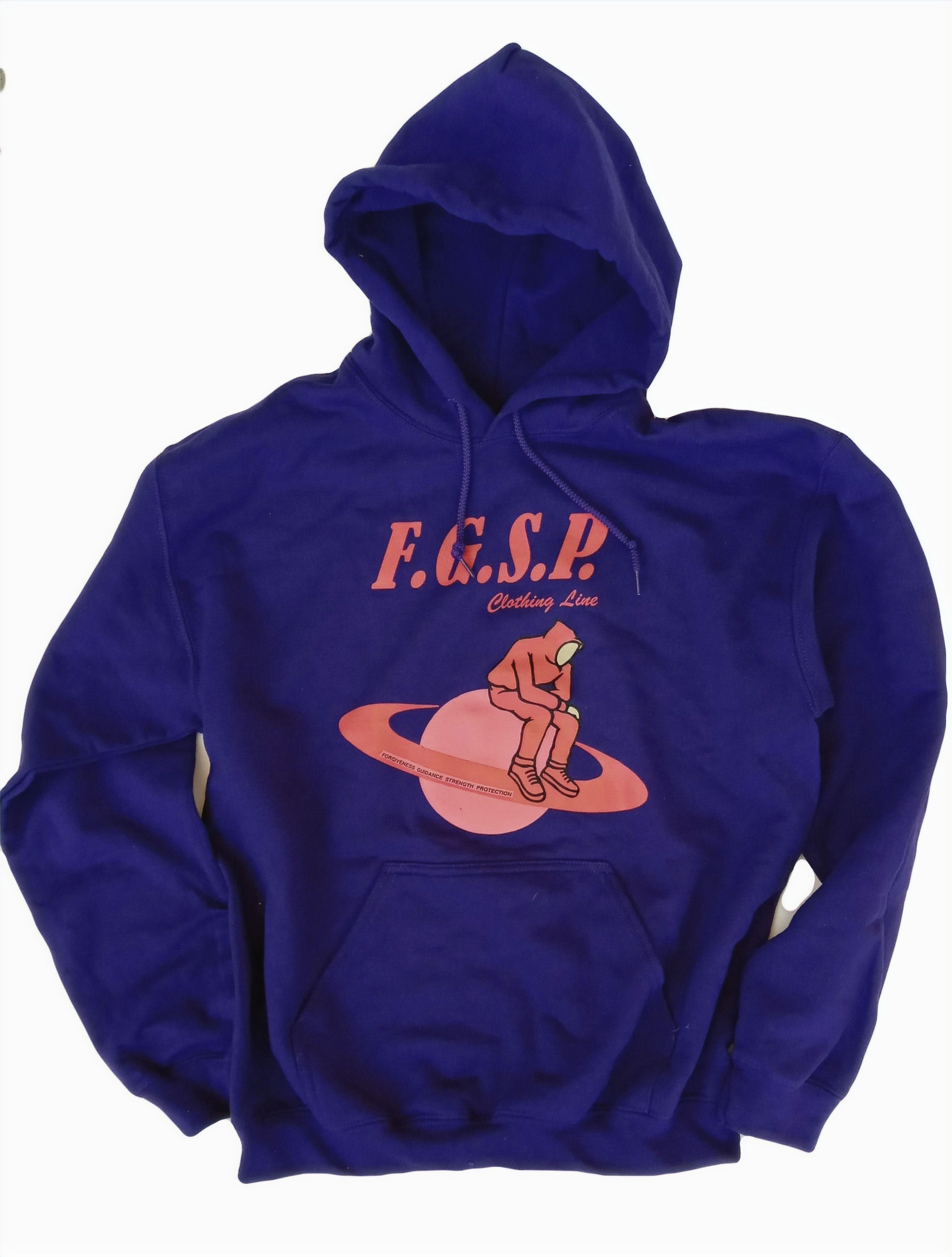 Purple indigo MWTP logo hoodie