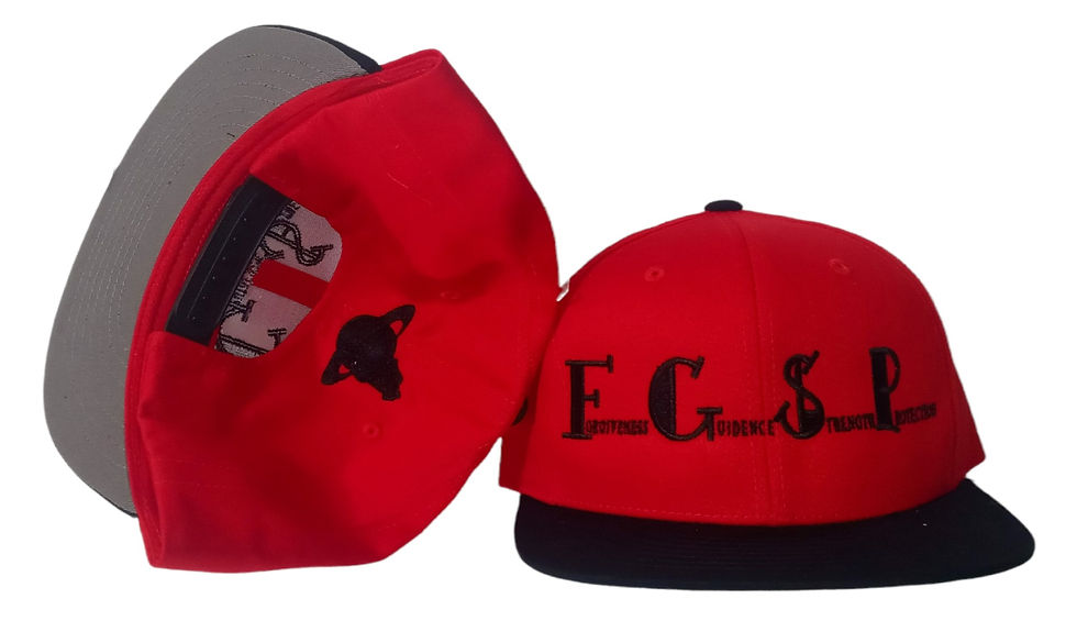 Thumbnail: Red and black fgsp word play snap back