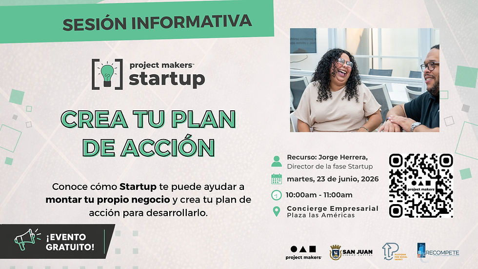 Sesión Informativa Startup: Crea tu Plan de Acción