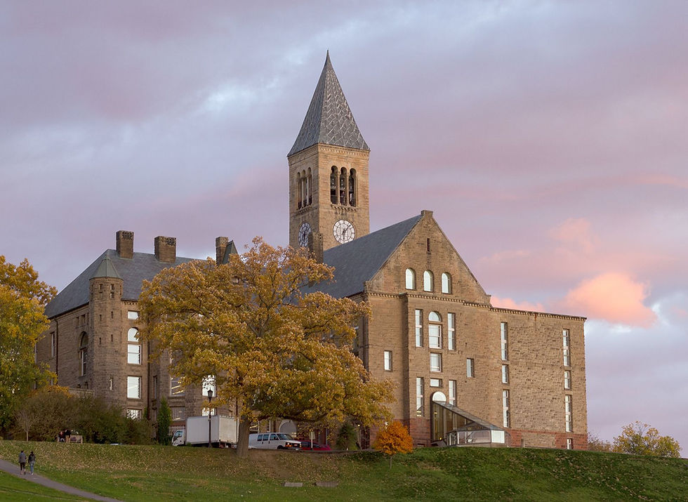 Cornell University during golden hour