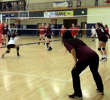 Kate coaching volleyball