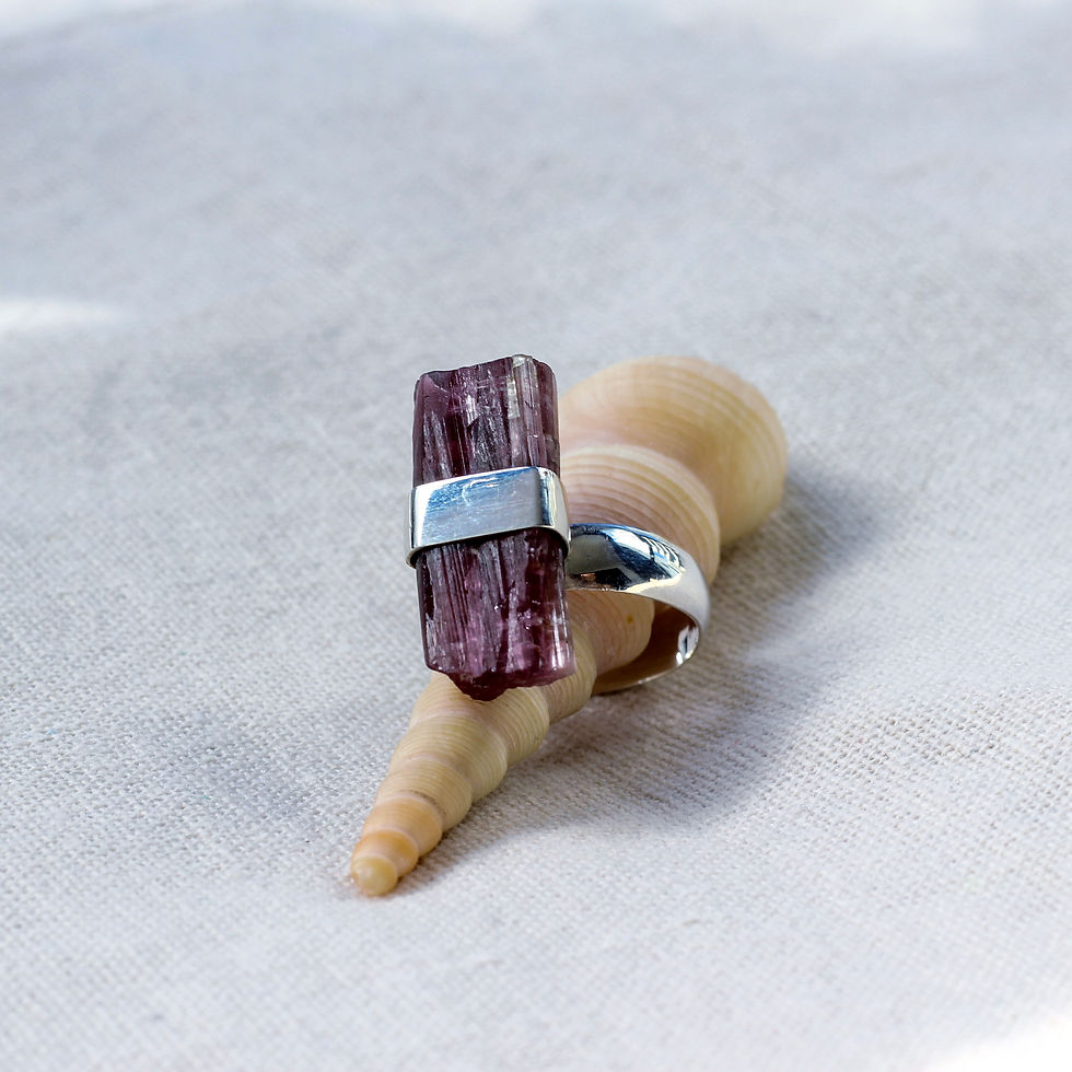 Anel Turmalina Roxa