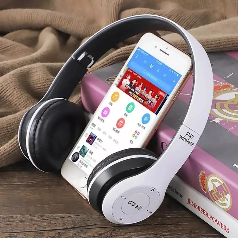 Thumbnail: Wireless Bluetooth 5.0 Headphones Headset Over-Ear FM Radio MIC Foldable TF Card