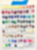 A color chart with various paint swatches, each with names like Yellow, Red, and Blue. Blue tape at the top. Nova Color text at bottom.