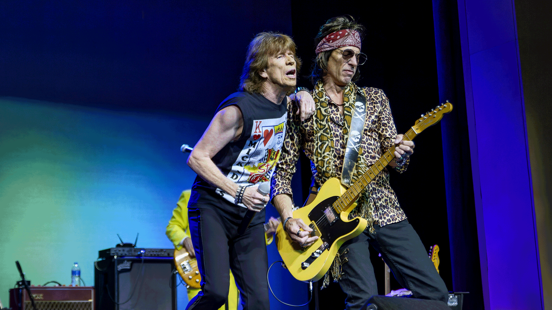 Mick and Shane from Mick Adams and The Stones on stage