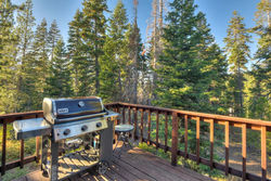 Weber grill on back deck