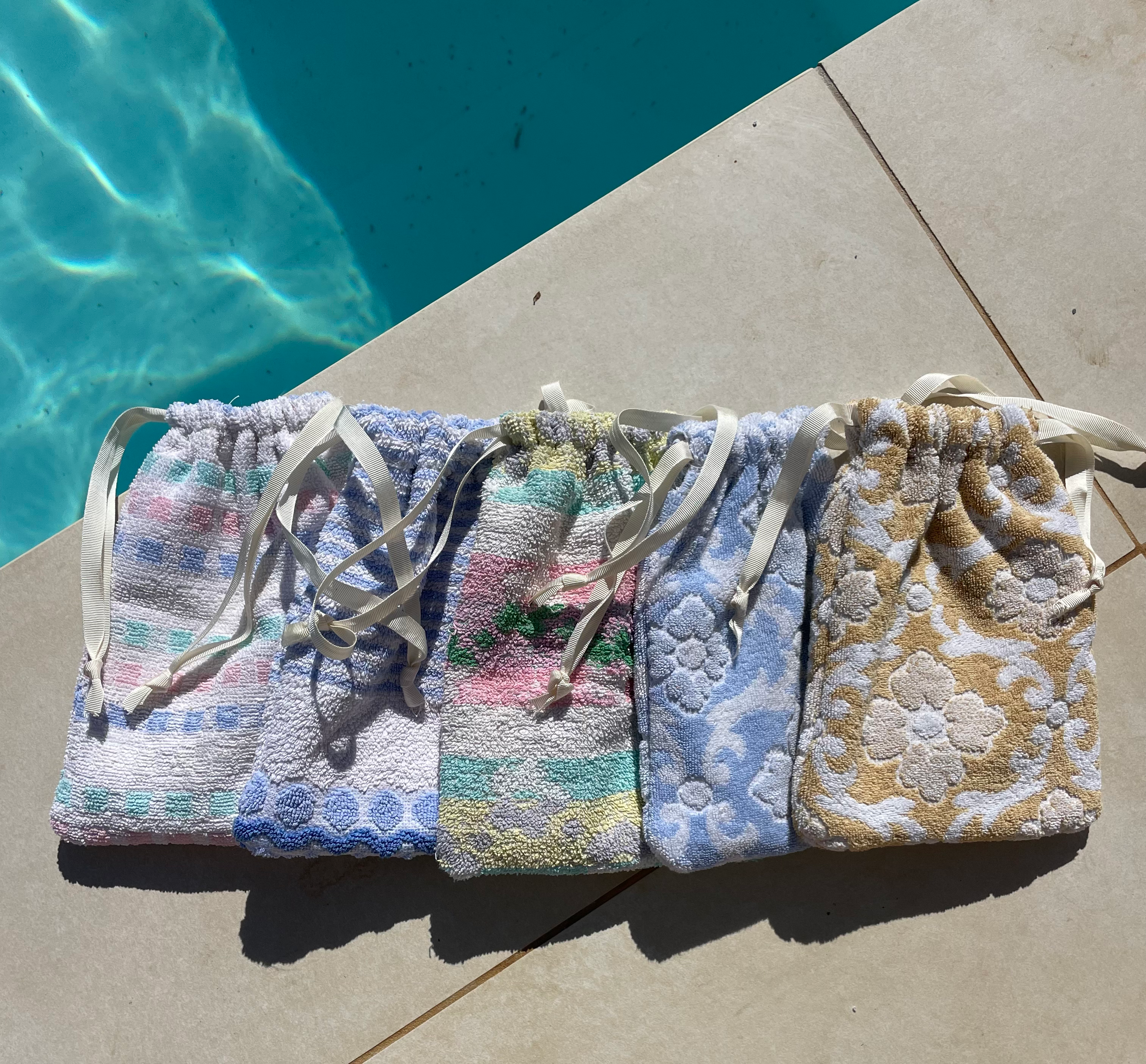 Pochon pour maillots en éponge imperméable