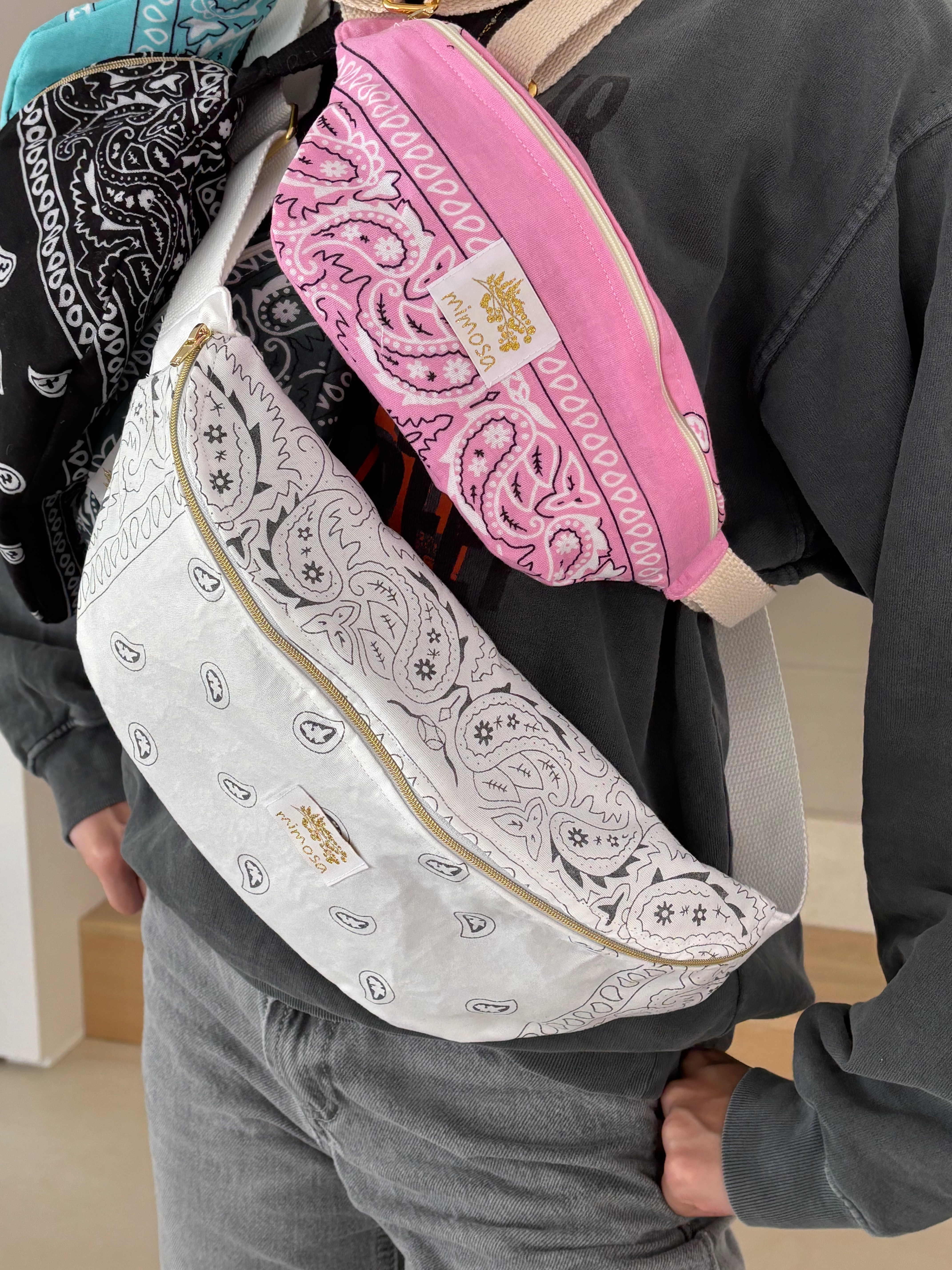 Banane Bandana Rose enfant