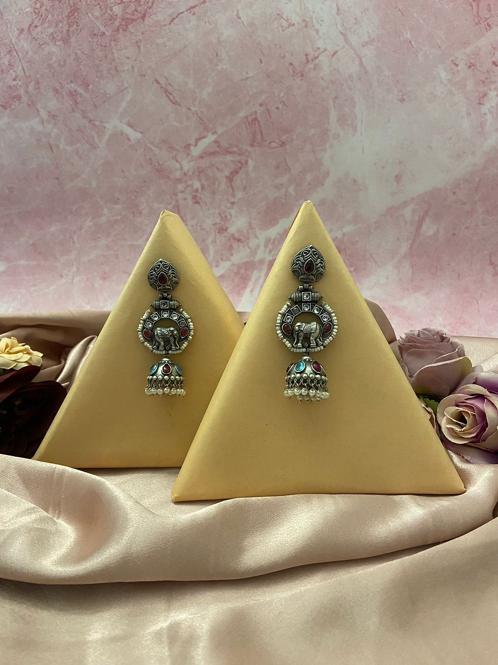 Thumbnail: Aadya Silver Earrings 