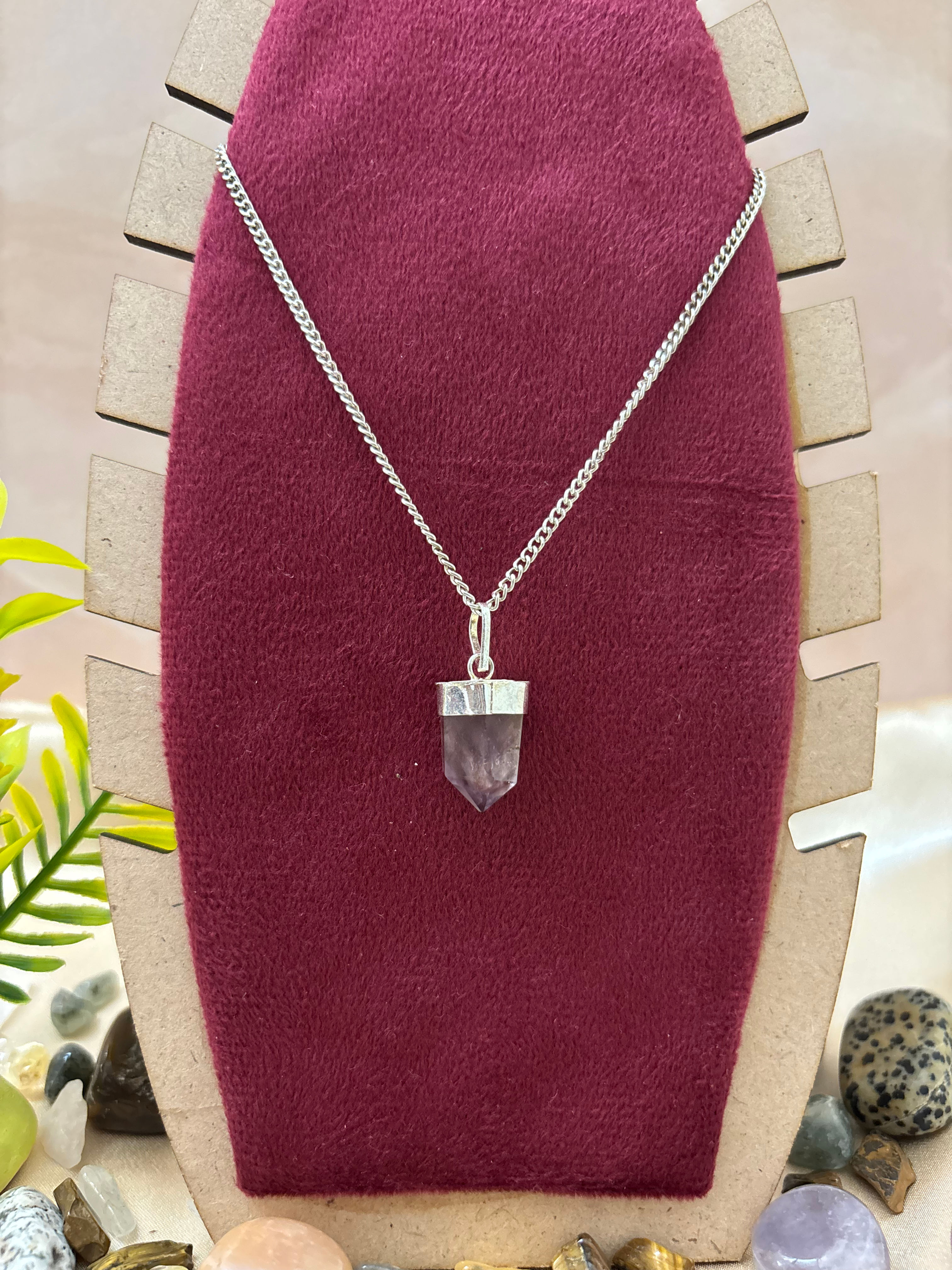 Amethyst Small Pencil Pendant
