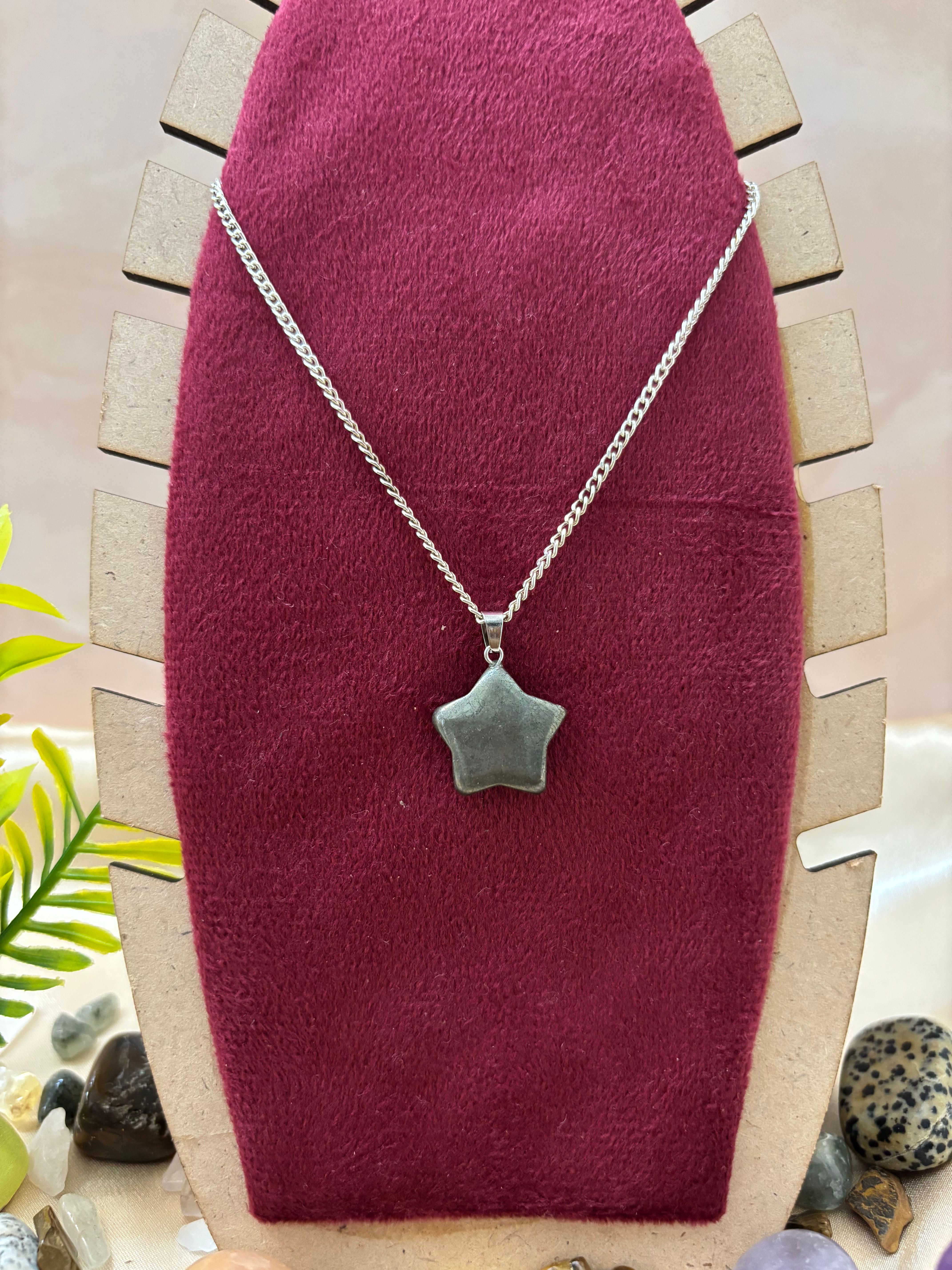 Pyrite Star Shape Pendant
