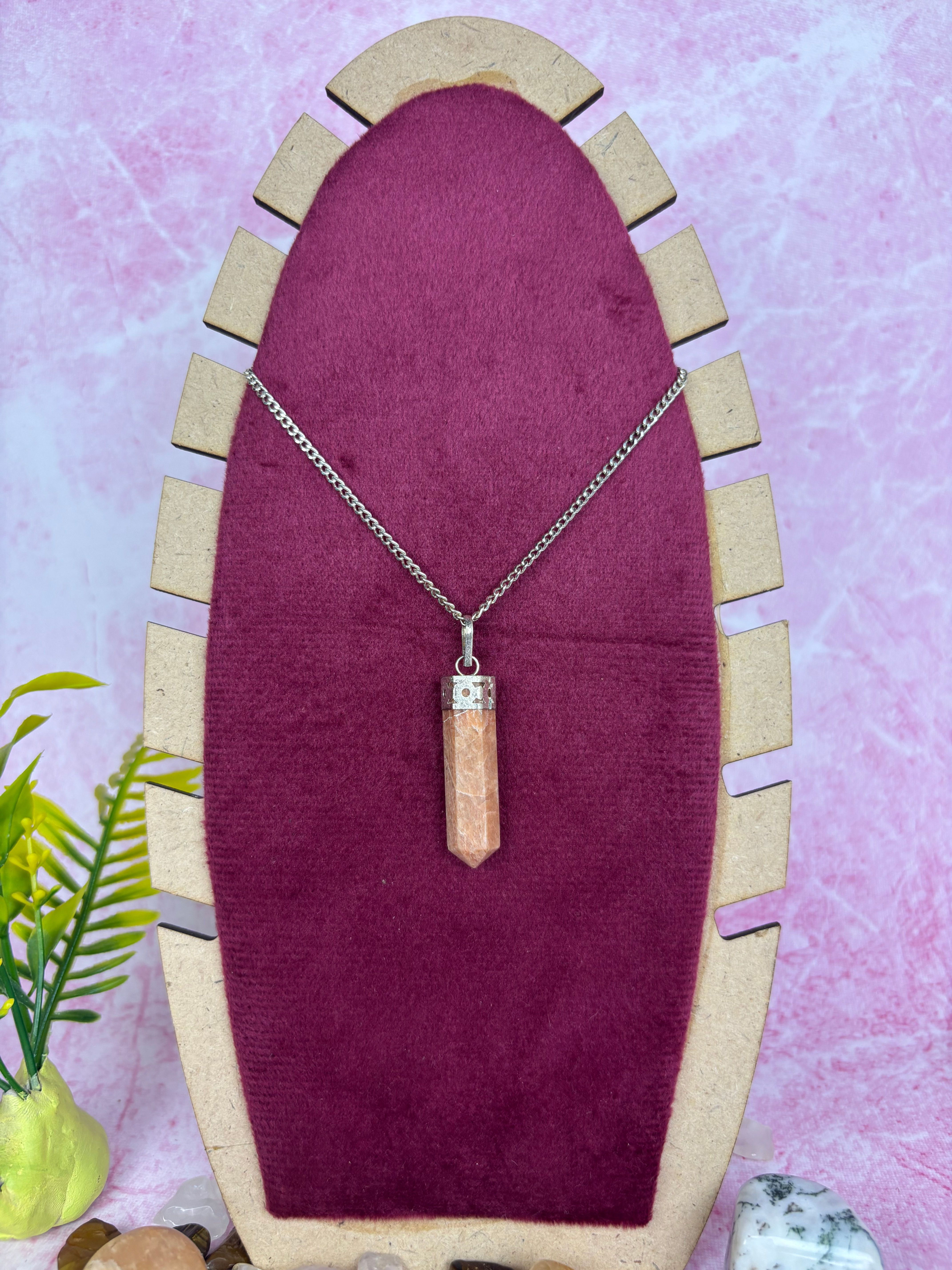 Sunstone Pencil Pendant