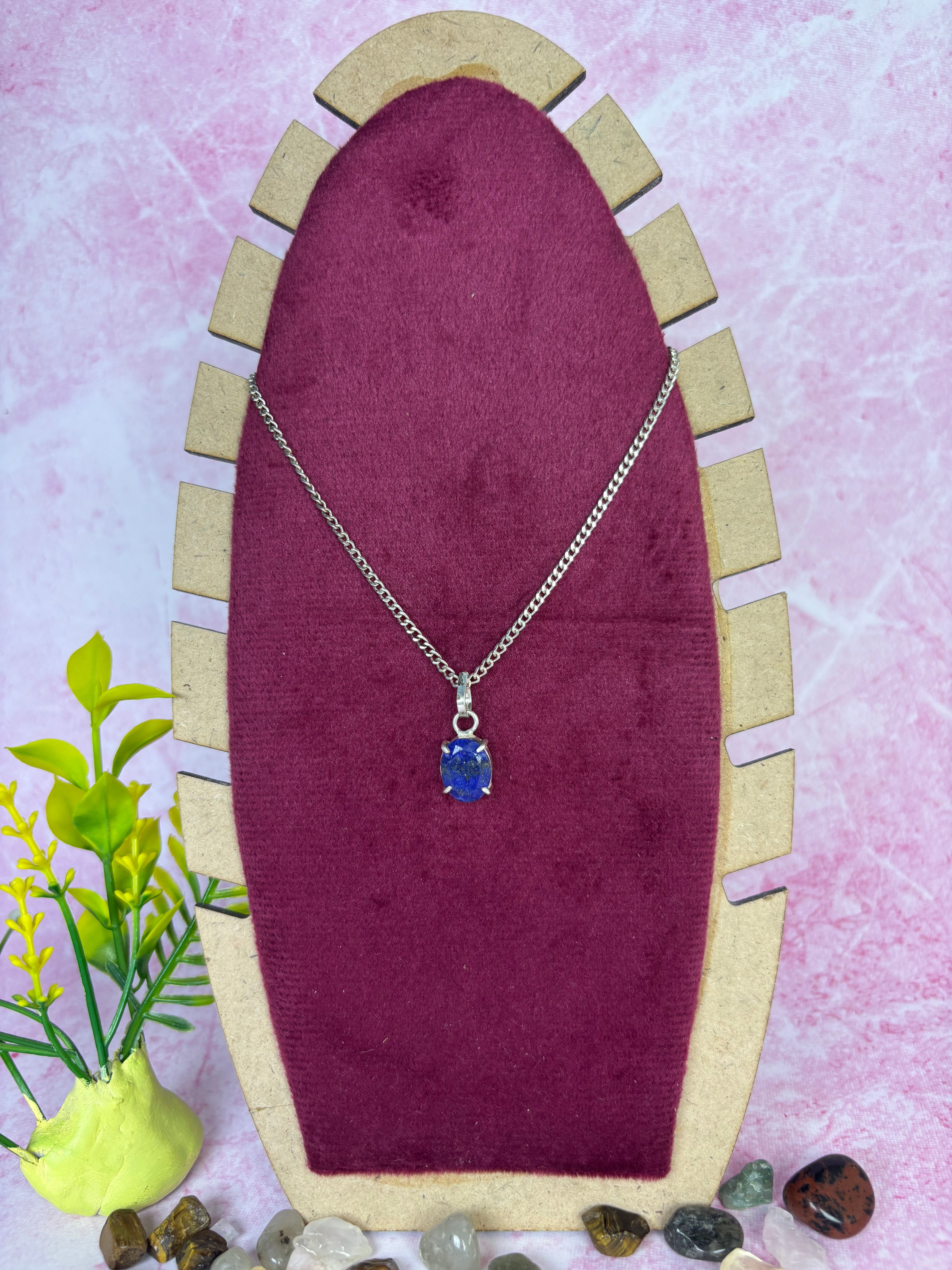Lapis Lazuli Gem Cut Pendant