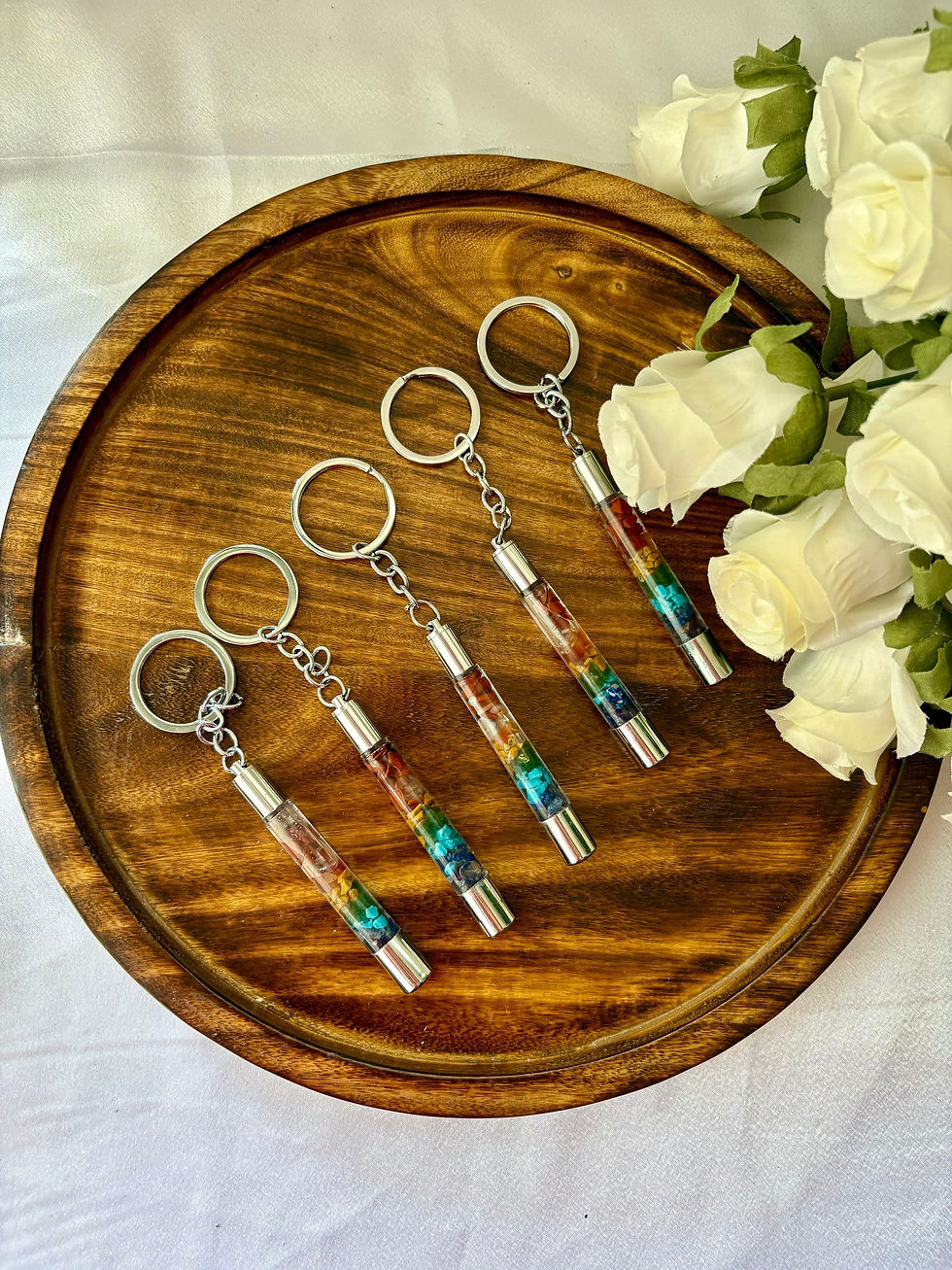 Seven Chakra Keychain