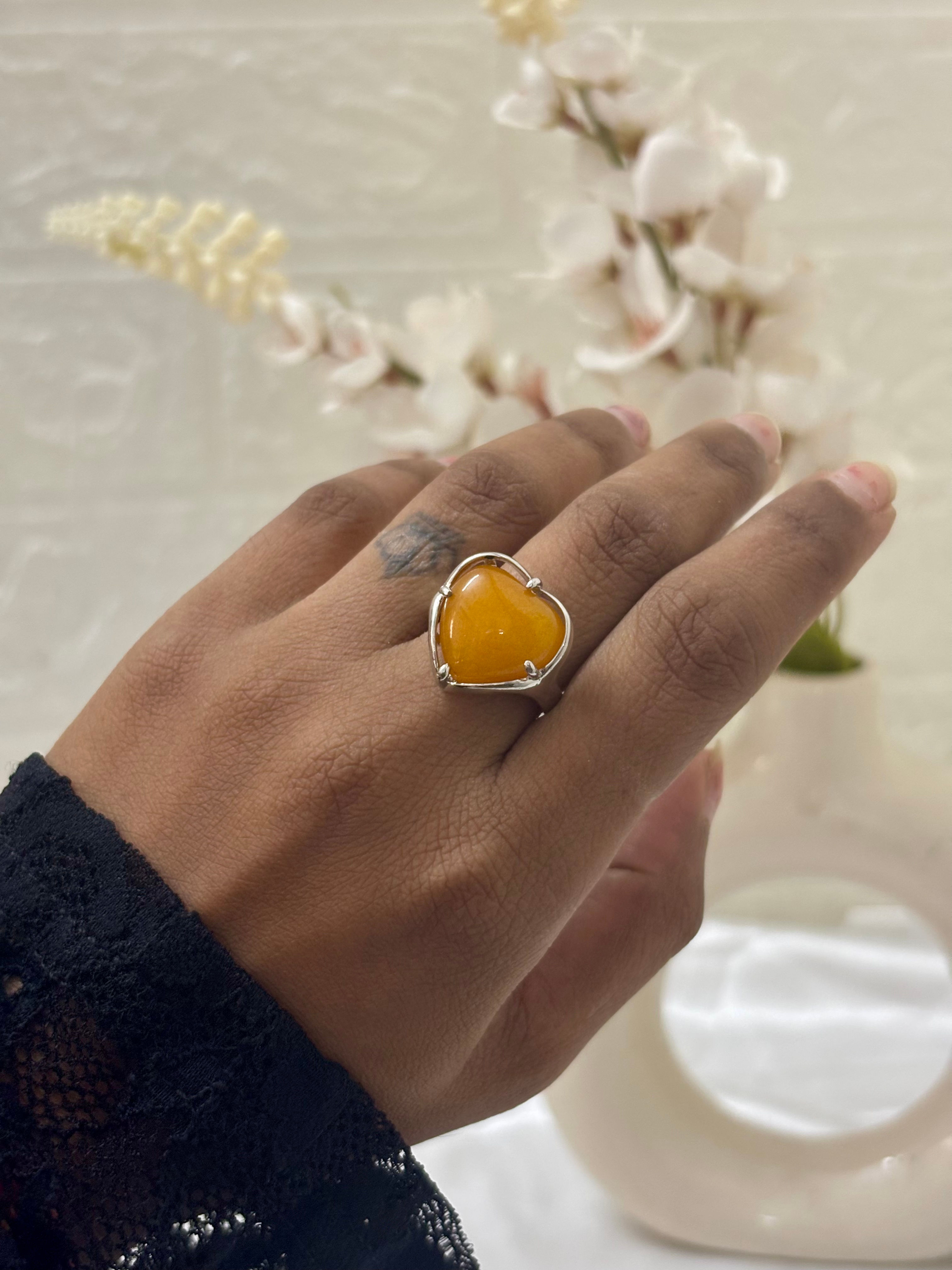 Yellow Aventurine Ring