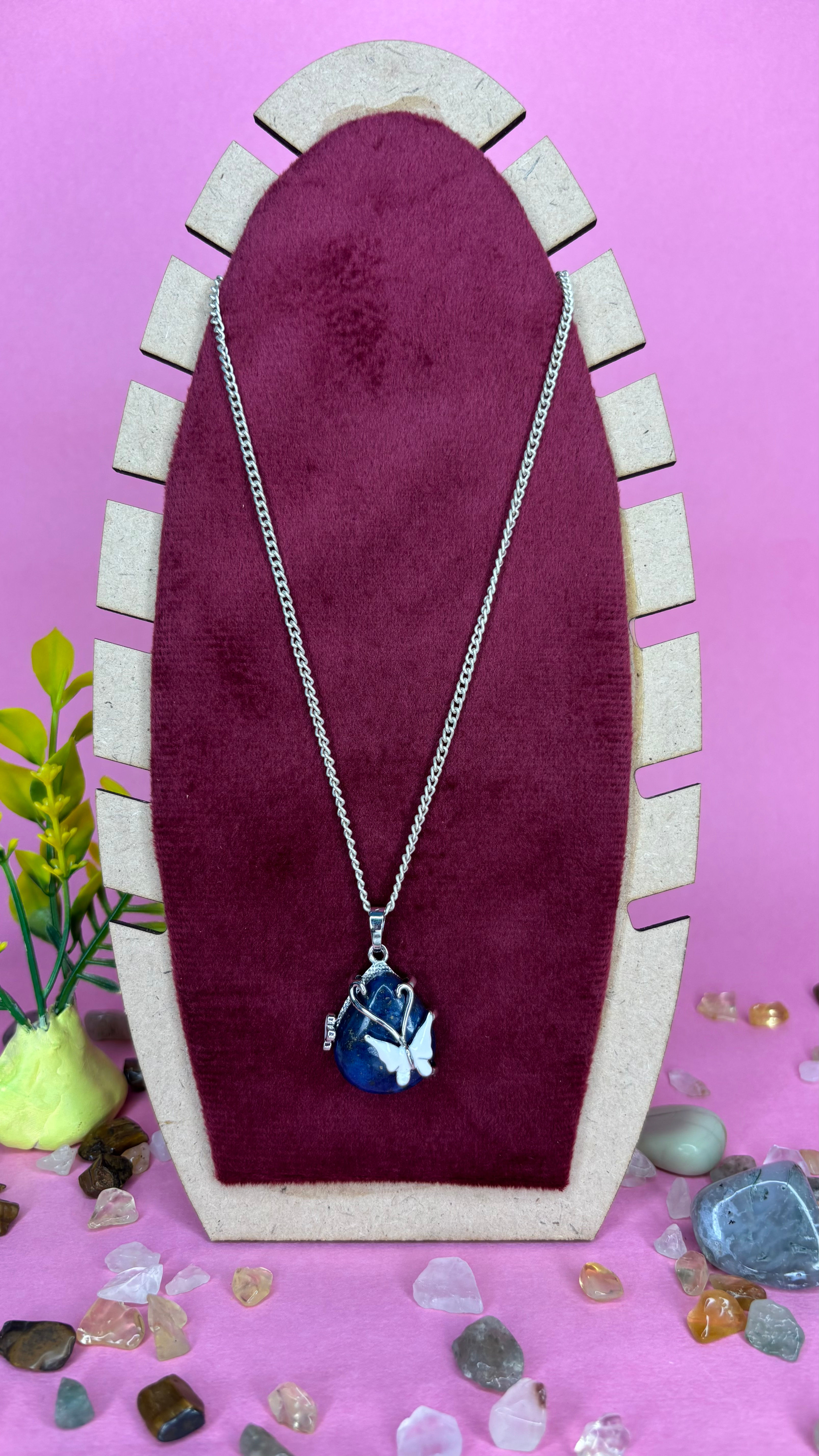 Lapis Lazuli Butterfly Pendant