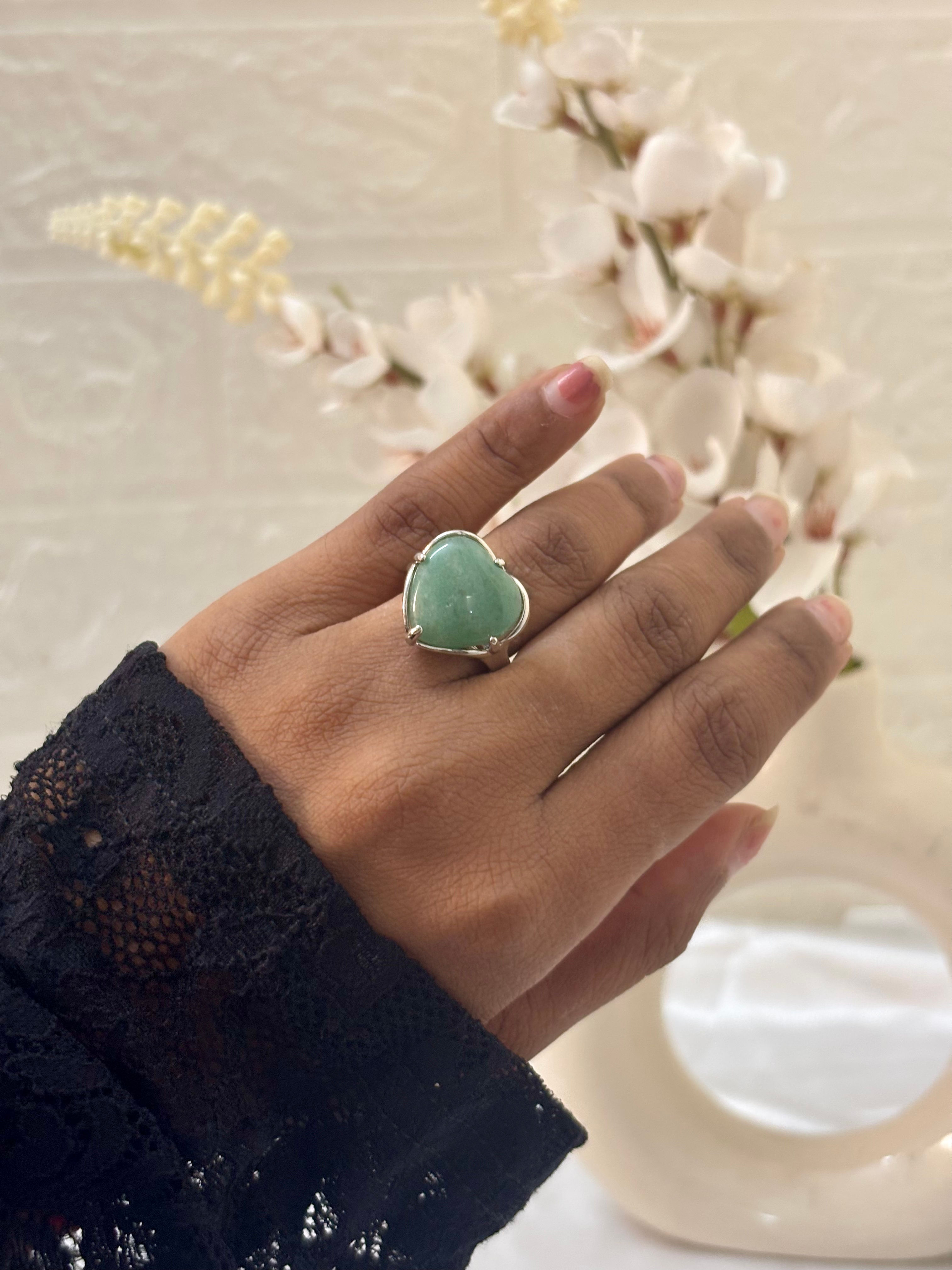 Green Aventurine Ring