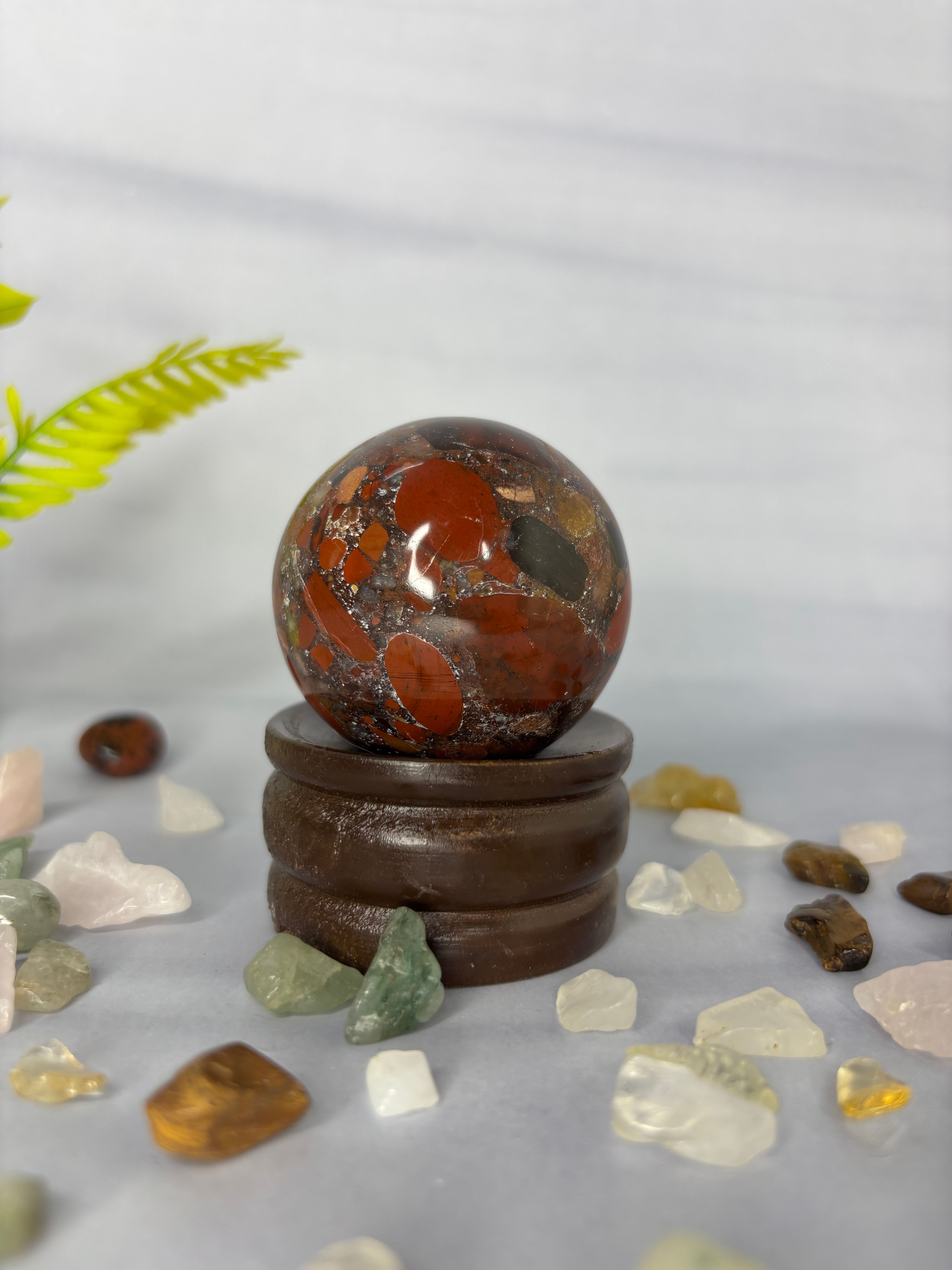 Dragon Blood Jasper Sphere