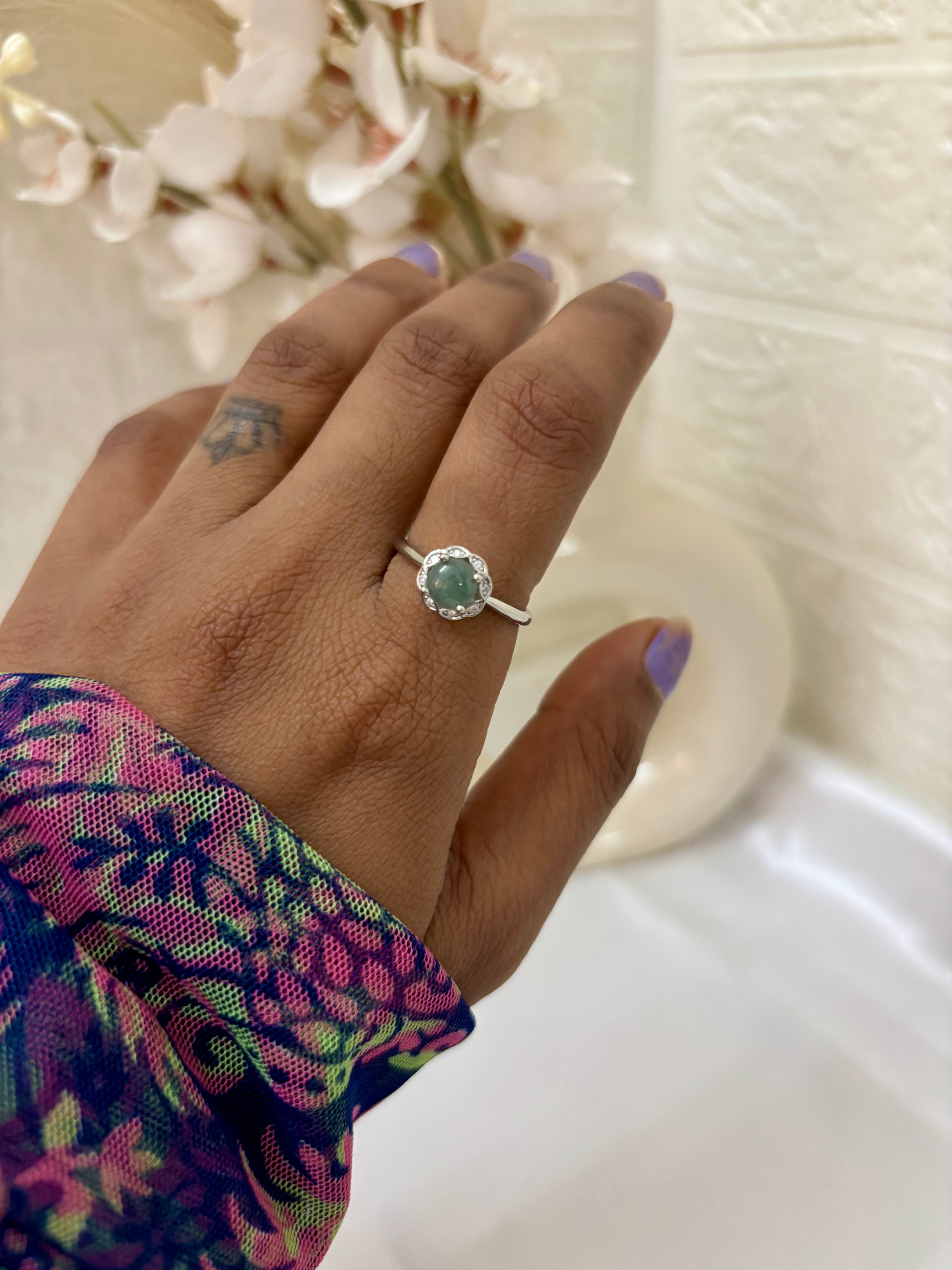 Green Jade Ring