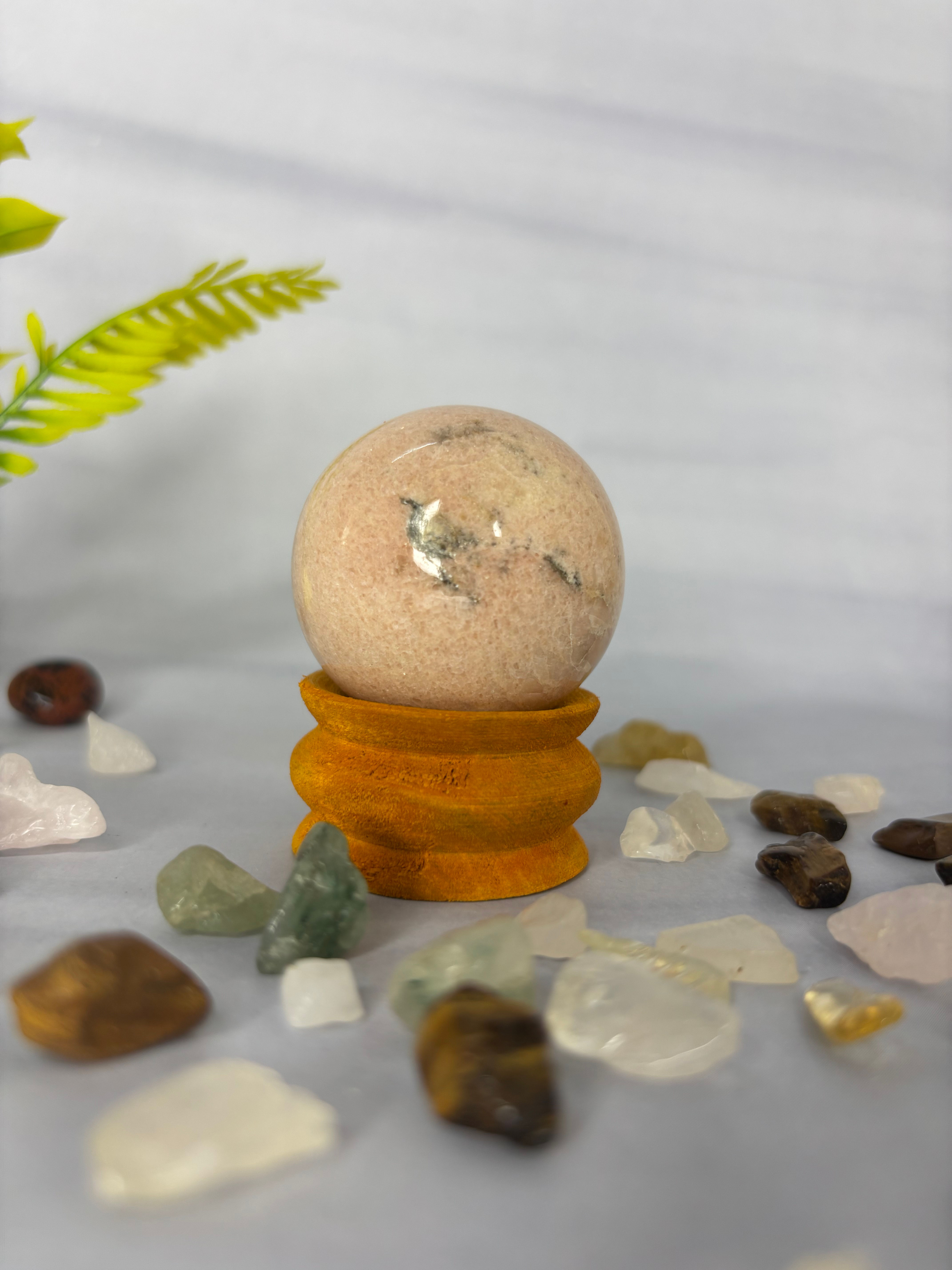 Peach Moonstone Sphere