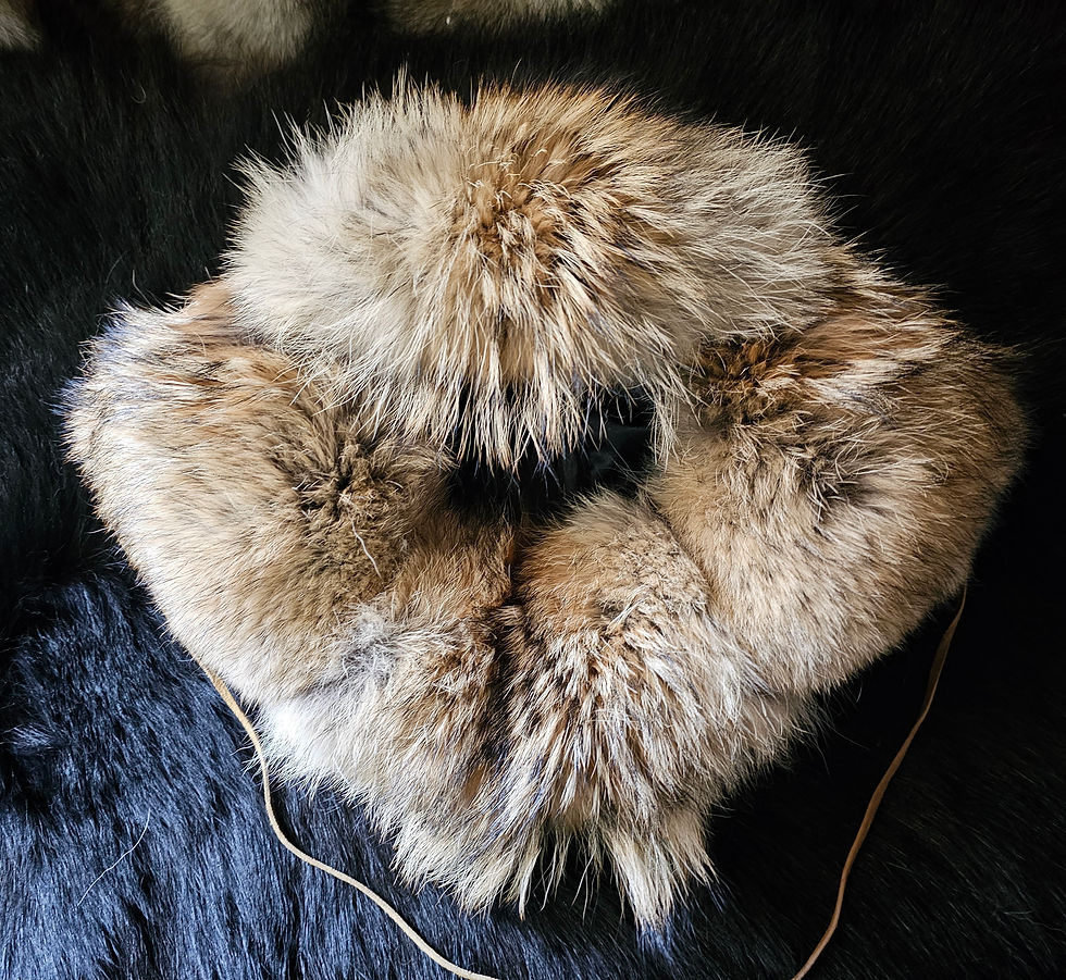 Thumbnail: Coyote Fur Bomber Hat