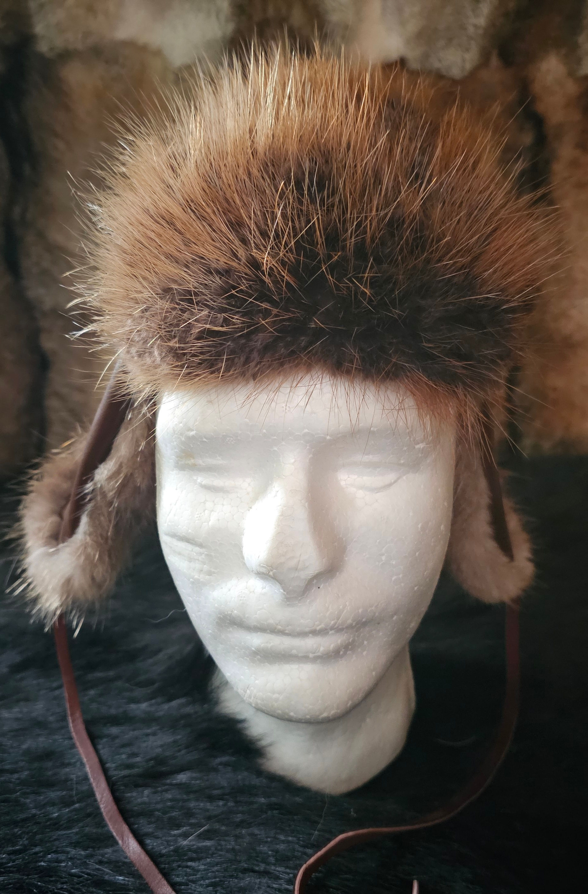 Childrens Leather Bomber Hat