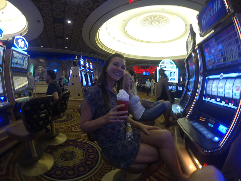 Gambling at the slot machines