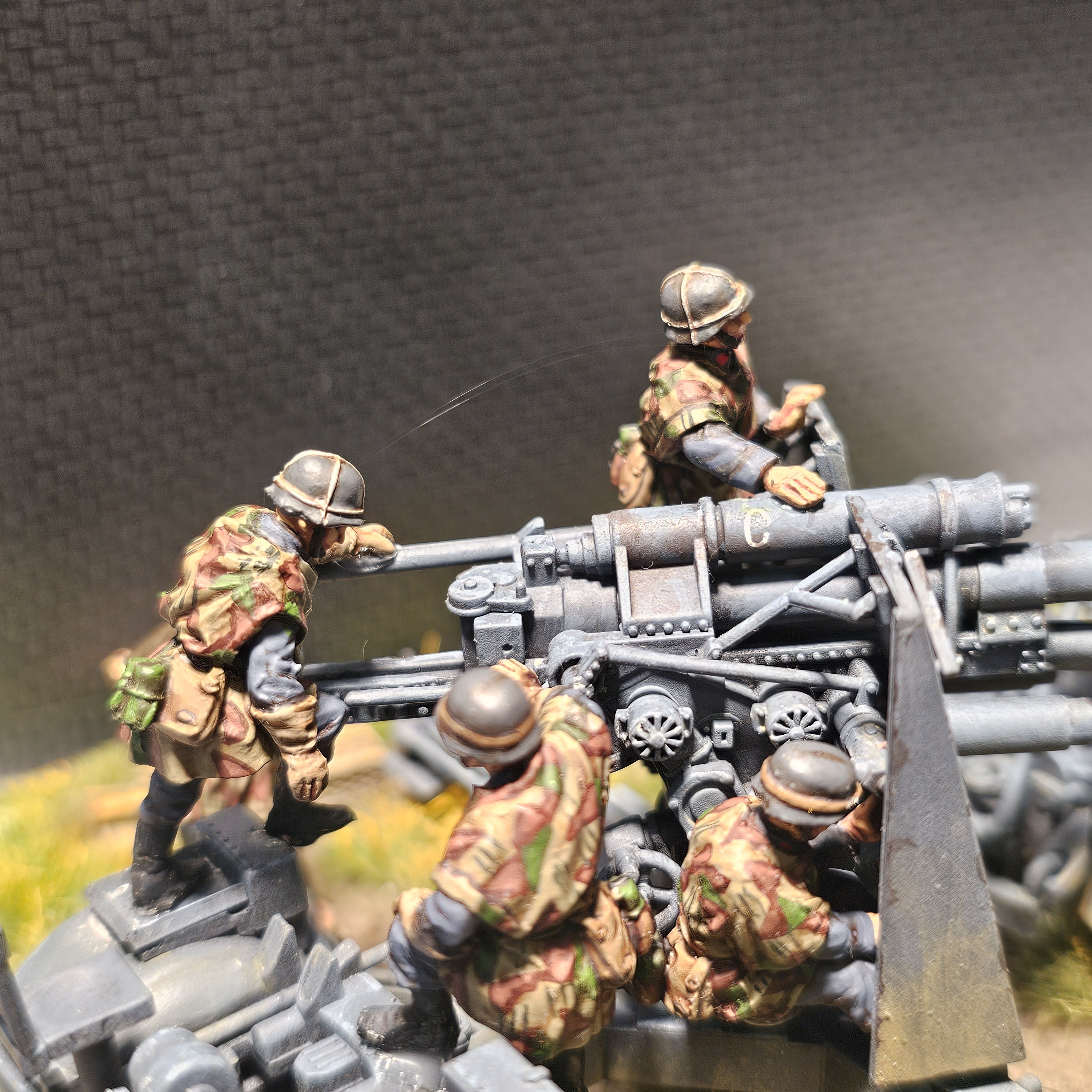 EGSSFLAK: 8 German Crew for 88mm Gun (Zeltbahn)