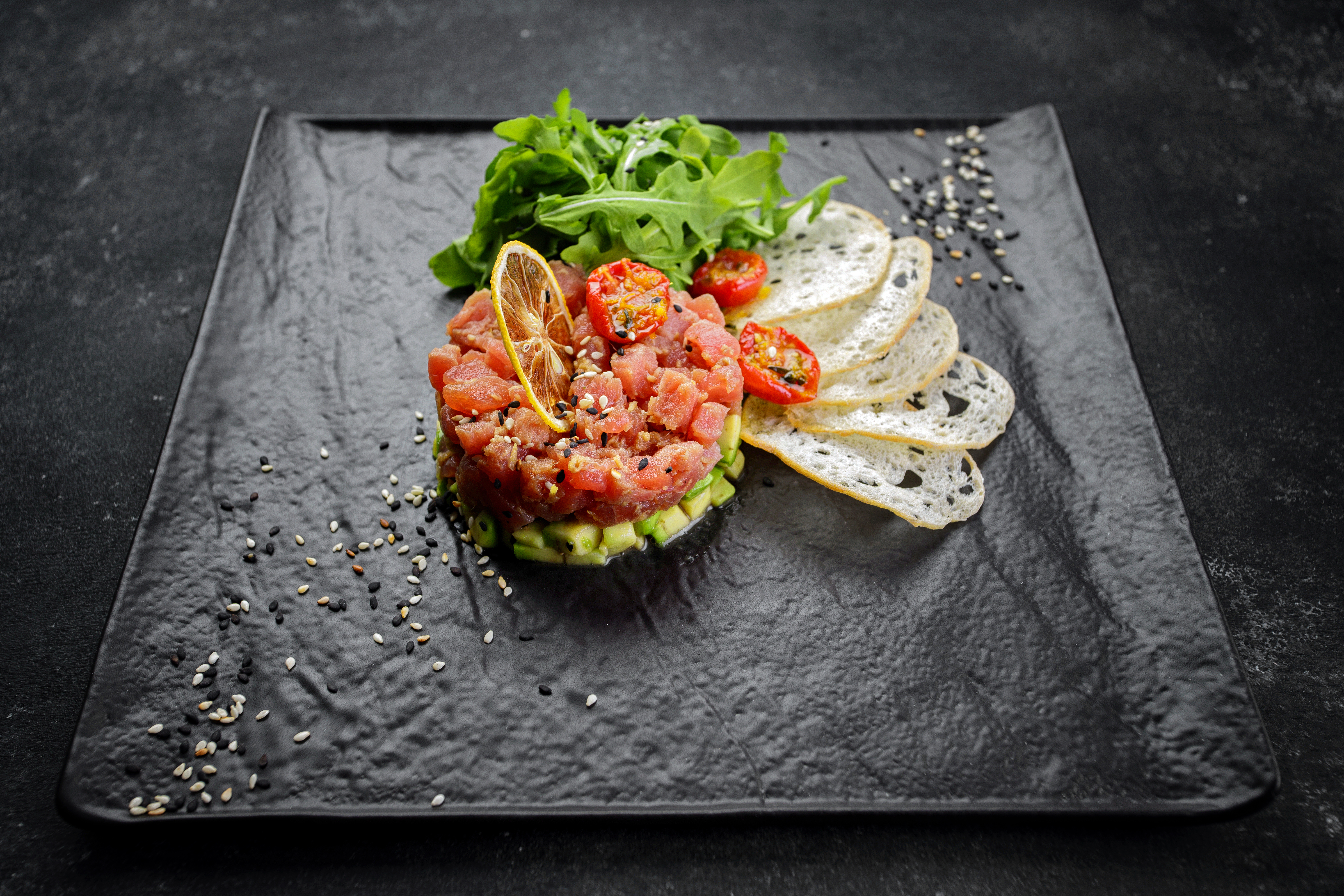 Arranged Food and Objects