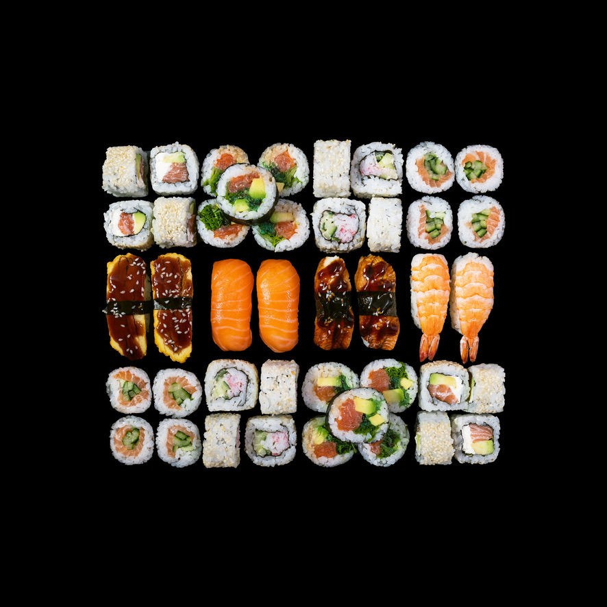 Arranged Food and Objects