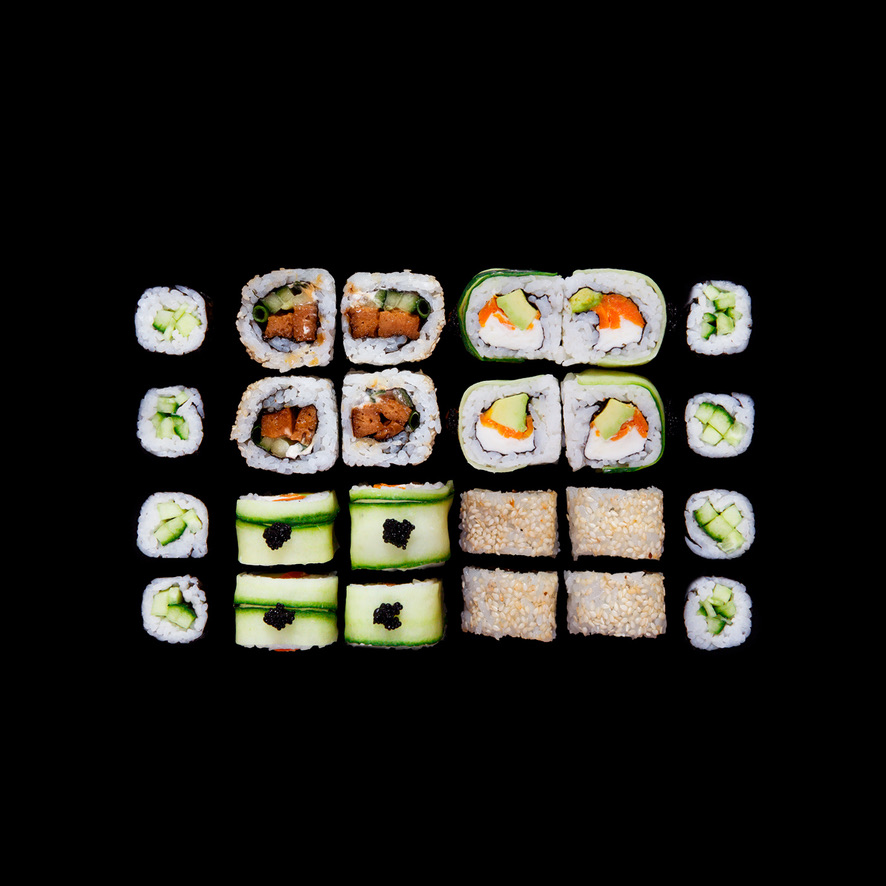 Arranged Food and Objects