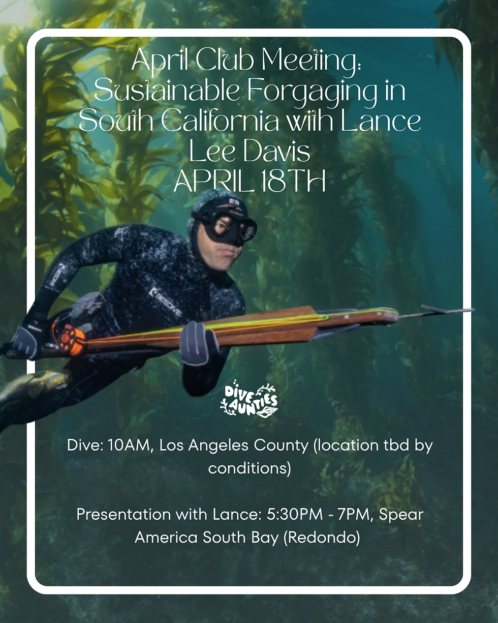 April Club Meeting: Lance Lee Davis Sustainable Foraging