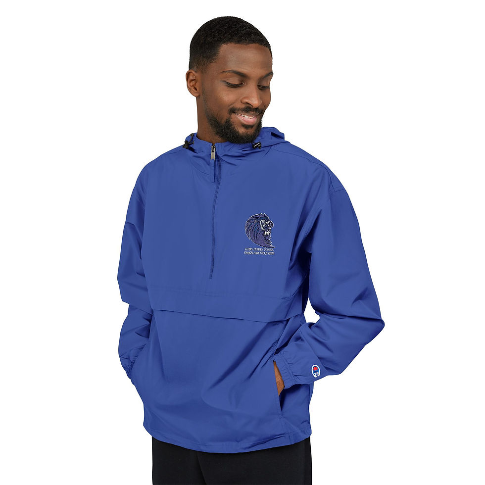 Thumbnail: Light Blue Packable Anorak Jacket — Lyons Middle School Track and field 2026
